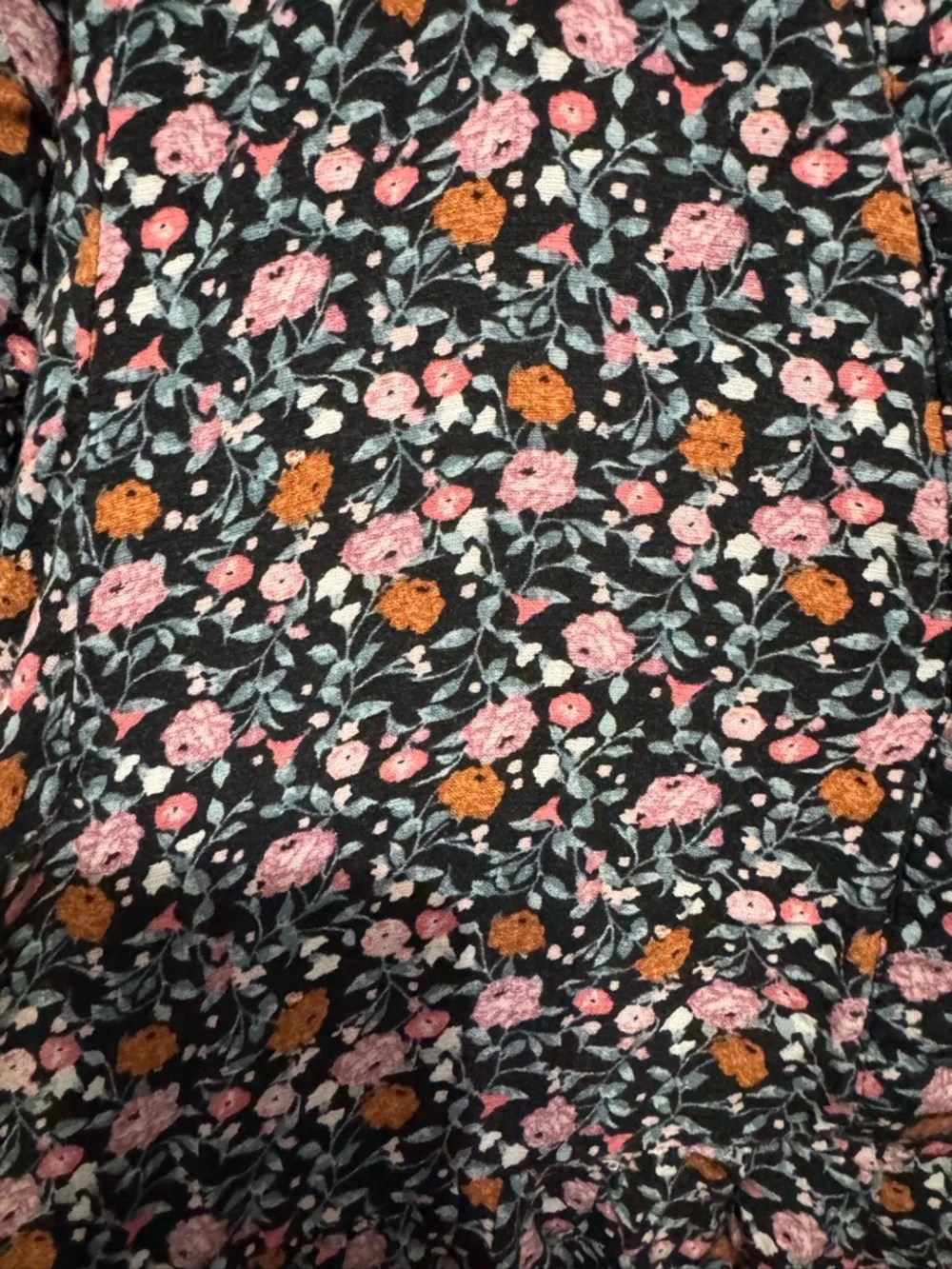 Knox Rose Black Midi Dress with Pink and Orange Floral Print - Picture 4 of 8